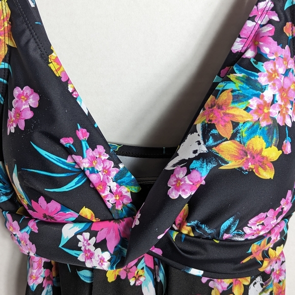 A.C.T swimsuit tropical print skirt sz 8 - Picture 7 of 8